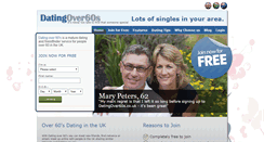 Desktop Screenshot of datingover60s.co.uk