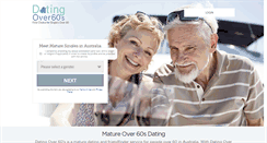 Desktop Screenshot of datingover60s.com.au