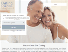 Tablet Screenshot of datingover60s.com.au